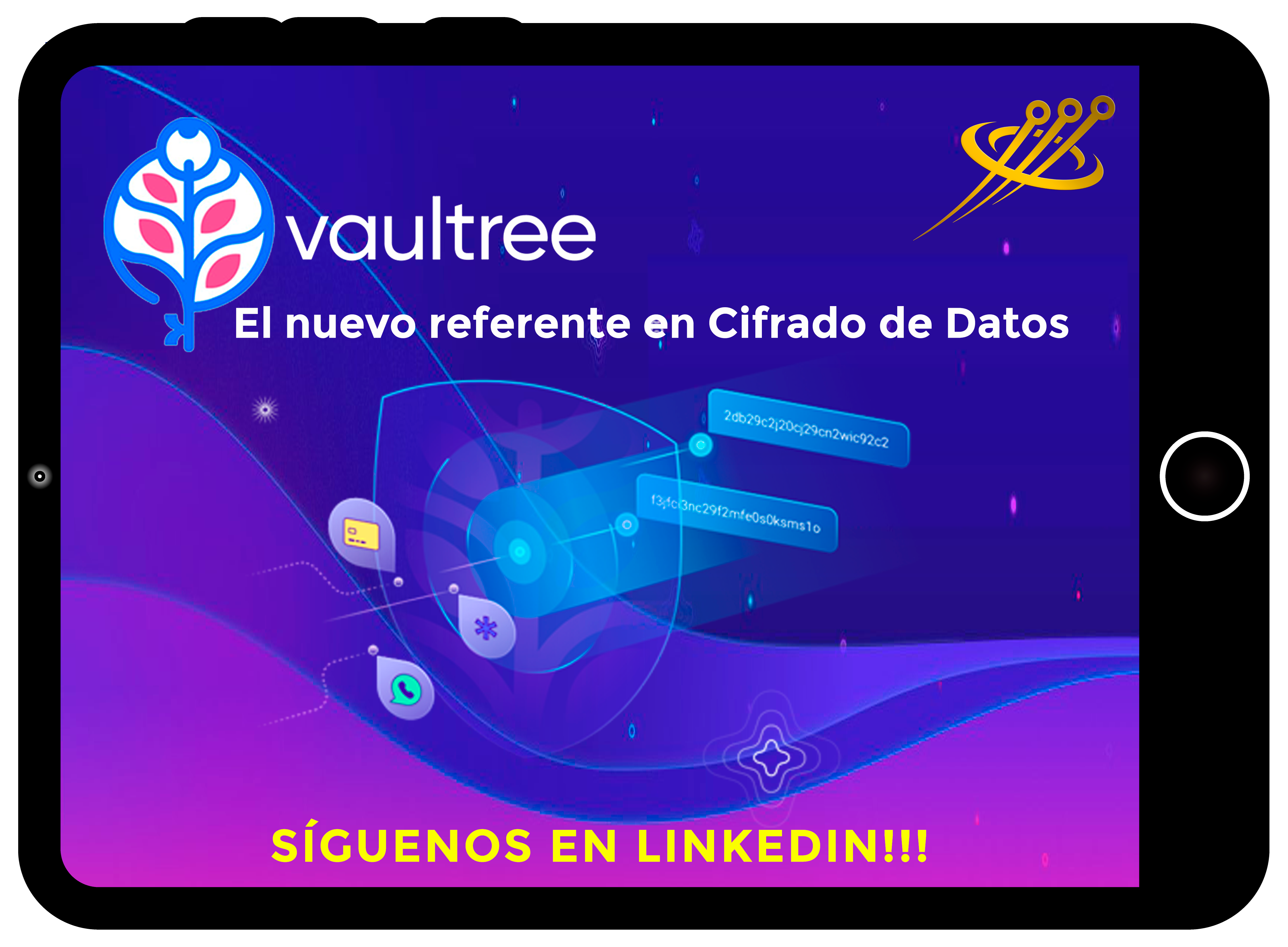 Botón seguir en Página Linkedin de VAULTREE